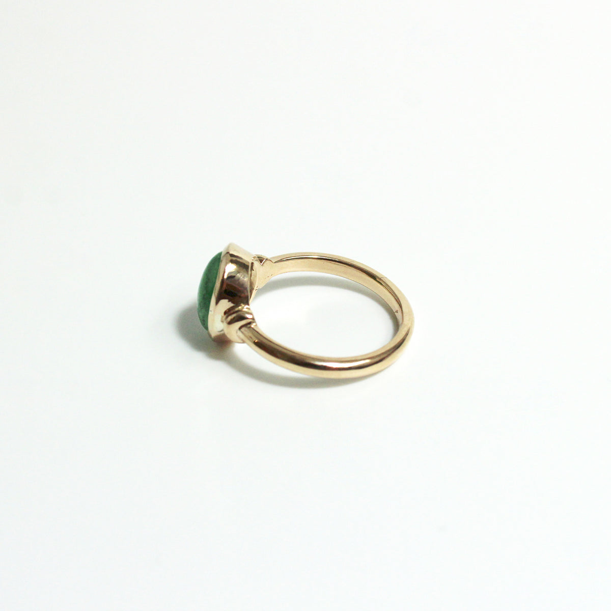 9ct Yellow Gold Jadeite Ring