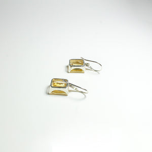 Sterling Silver 7.80ct Citrine Hook Drop Earrings