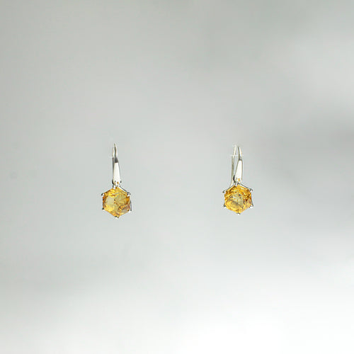 Snowflake 3.04ct Citrine Earrings