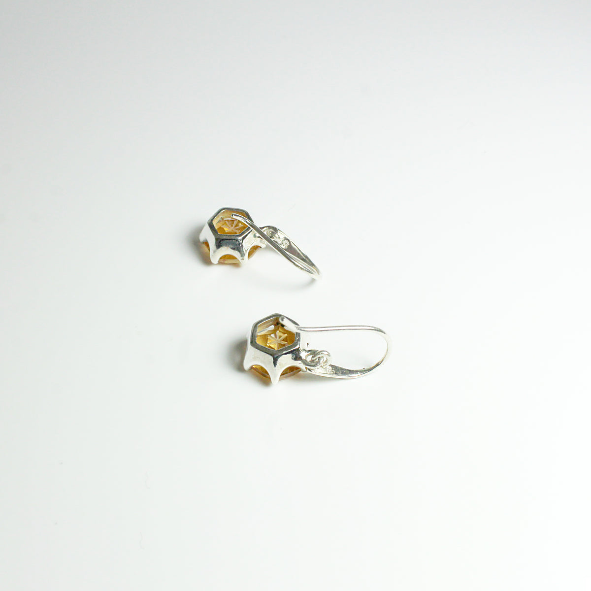 Snowflake 3.04ct Citrine Earrings