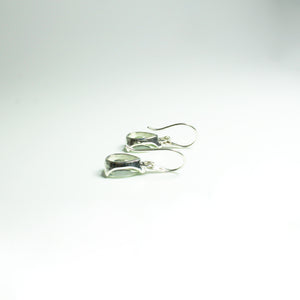 Sterling Silver 3.25ct Green Citrine Hook Drop Earrings