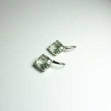 Sterling Silver 5.49ct Green Citrine Hook Drop Earrings