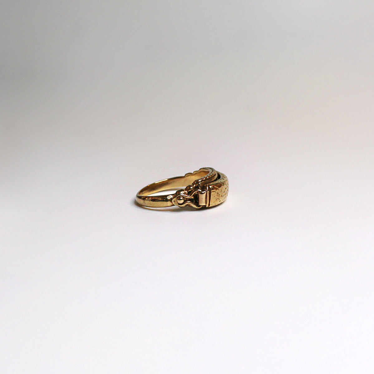 9ct Yellow Gold Hinged Hidden Panel Ring