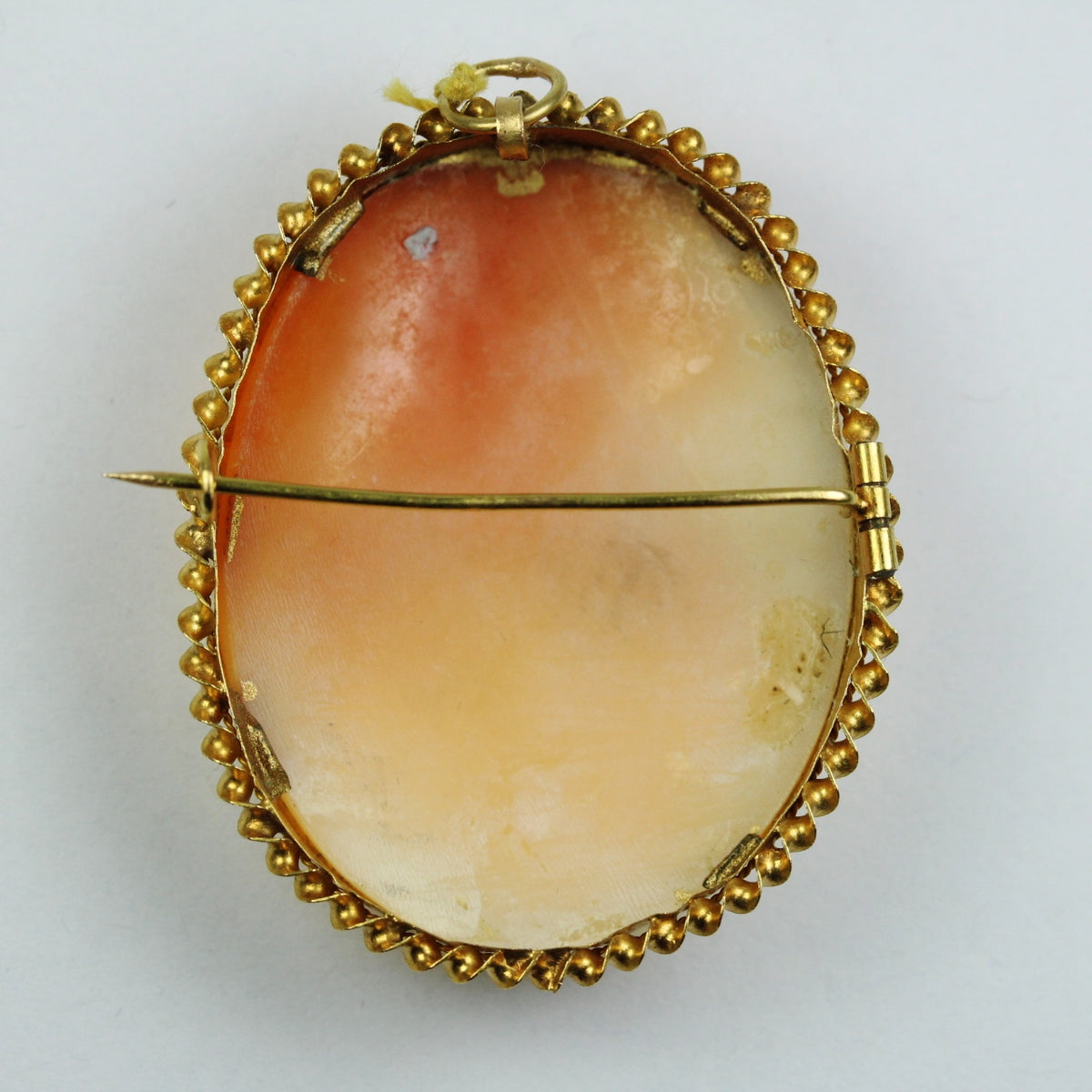 18ct Yellow Gold Conch Shell Cameo Brooch