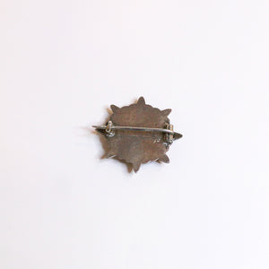 Antique Sterling Silver Chalcedony Kilt Brooch