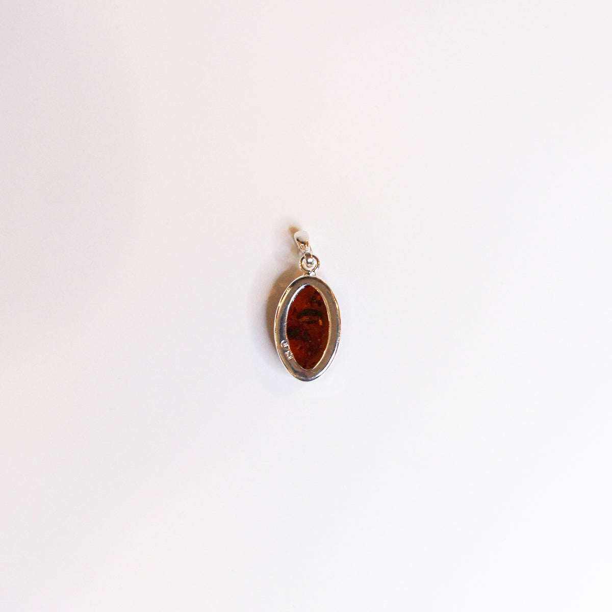 Sterling Silver Amber Pendant