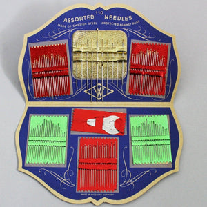 Original Vintage Printed "Needle Card" Needle Case