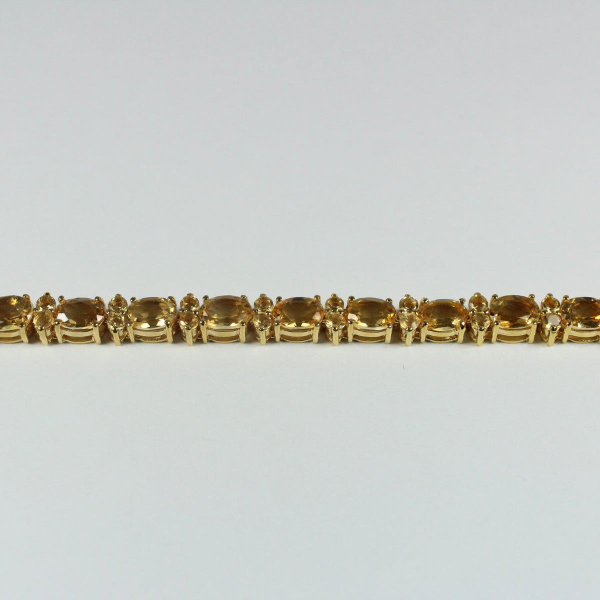 Sterling Silver Gold Plate Citrine Bracelet
