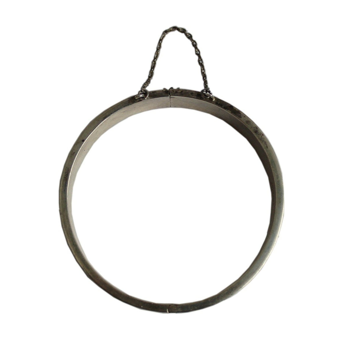 Sterling silver engraved bangle
