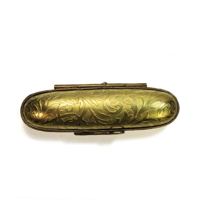 Limoges Gold & Porcelain Oval Shaped Trinket Box