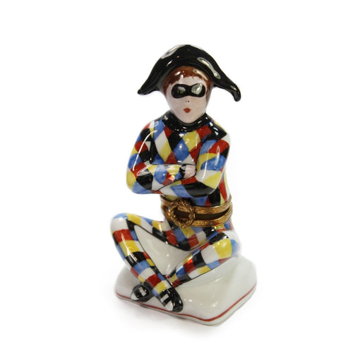 Limoges Porcelain Jester trinket box