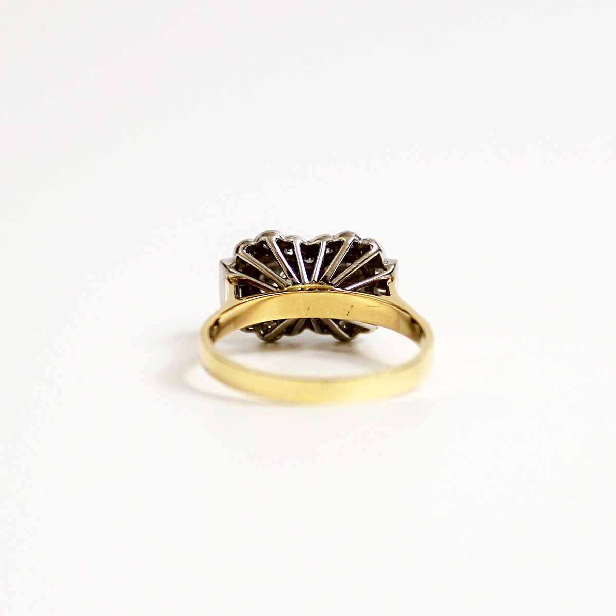 18ct Yellow Gold Pearl and Diamond Art Deco Ring