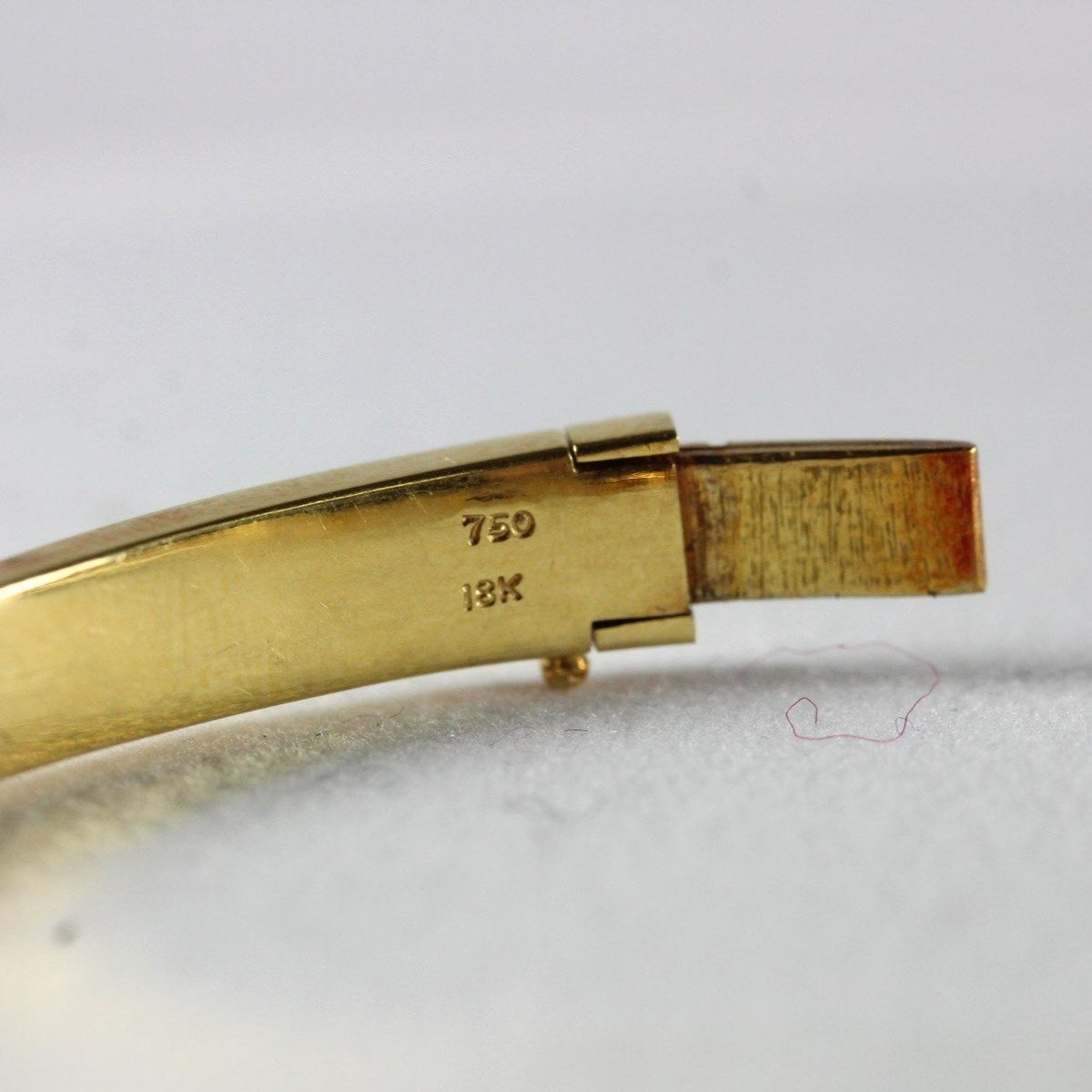 18ct Yellow Gold Channel Set Diamond Bangle