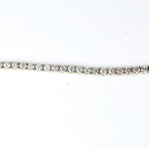 18ct Yellow Gold Diamond Tennis Bracelet