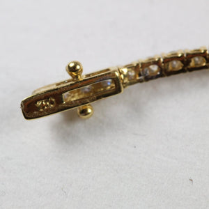 18ct Yellow Gold Diamond Tennis Bracelet