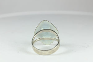 Handmade Sterling Silver Picasso Style Ridged Enamel Ring