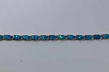 Sterling Silver Triplet Opal Panel Bracelet