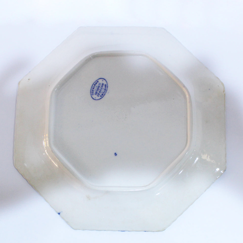 Antique Copeland Spode Italian Blue and White Plate
