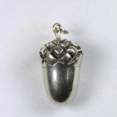 Solid Sterling Silver Acorn Charm