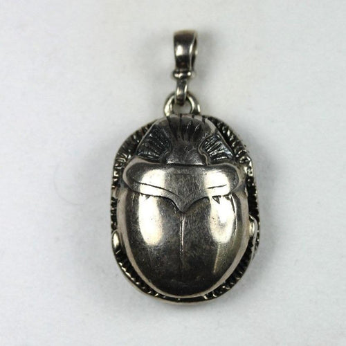 Sterling Silver Scarab Pendant