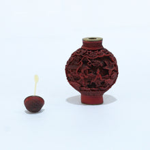 Antique Chinese Red Cinnabar Snuff Bottle