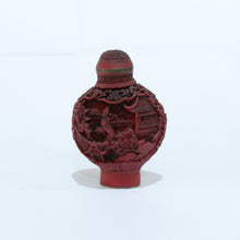 Antique Chinese Red Cinnabar Snuff Bottle
