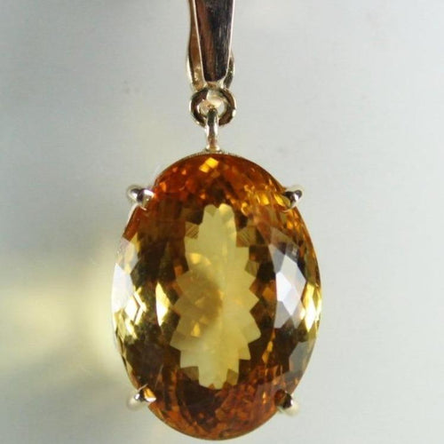 9ct Yellow Gold 22ct Citrine Pendant