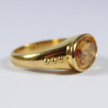 Vintage 22ct Yellow Gold Imperial Topaz Ring