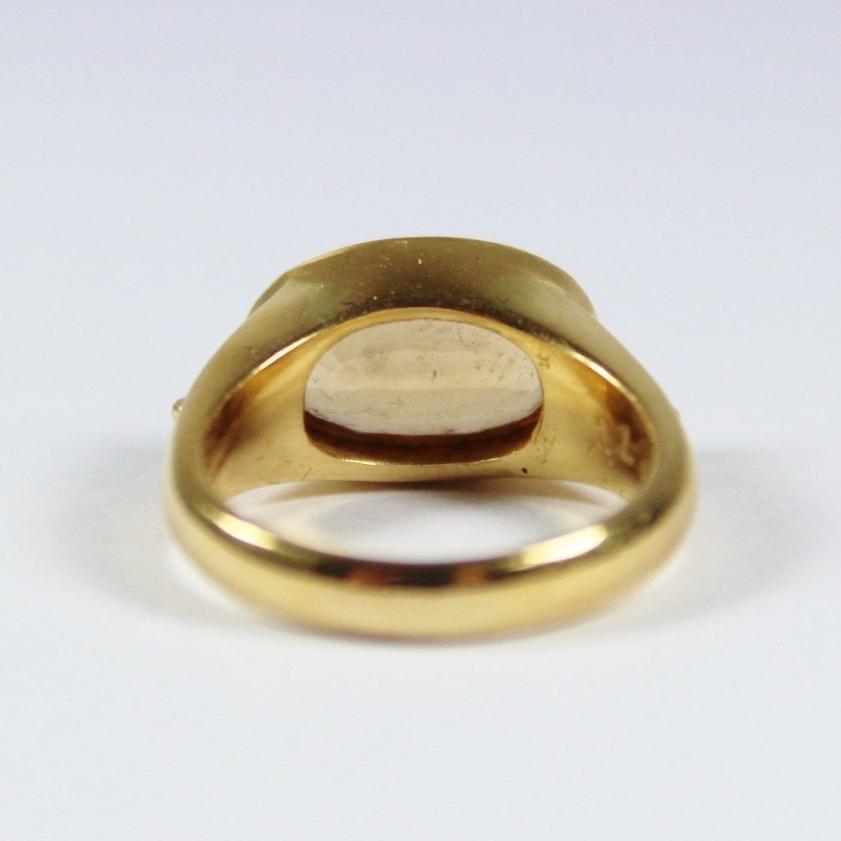 Vintage 22ct Yellow Gold Imperial Topaz Ring