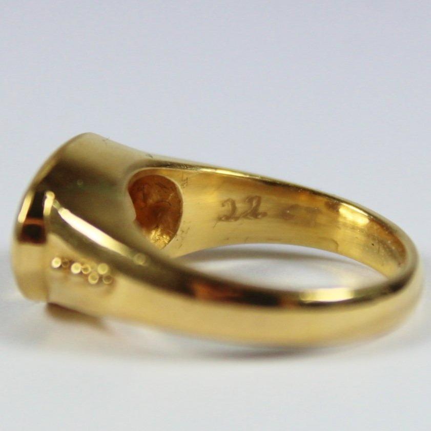 Vintage 22ct Yellow Gold Imperial Topaz Ring