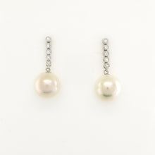 Diamond and South Sea Pearl Earrings