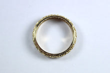 Vintage 9ct Yellow Gold White Sapphire Eternity Band
