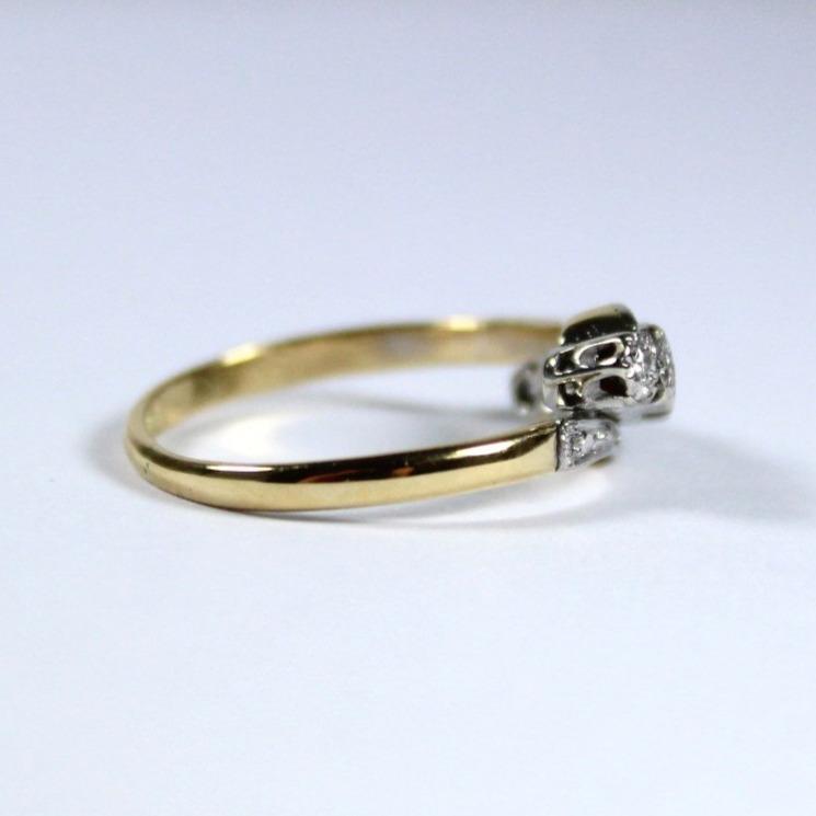 Vintage 18ct Yellow Gold Diamond Band