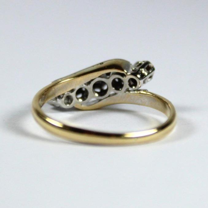 Vintage 18ct Yellow Gold Diamond Band