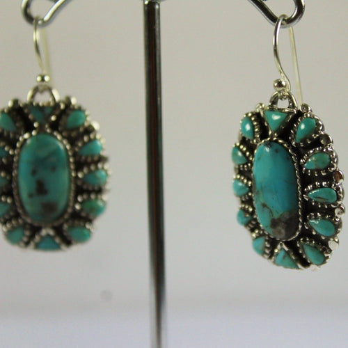 Sterling Silver Turquoise Drop Earrings