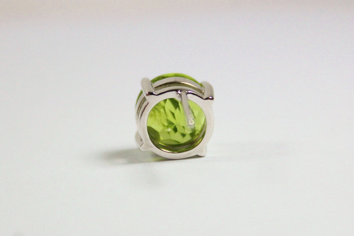 Sterling Silver Peridot Stud Earrings