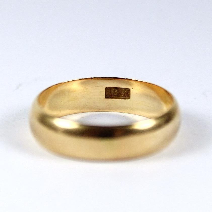 Antique 18ct Rose Gold Mens Wedding Band