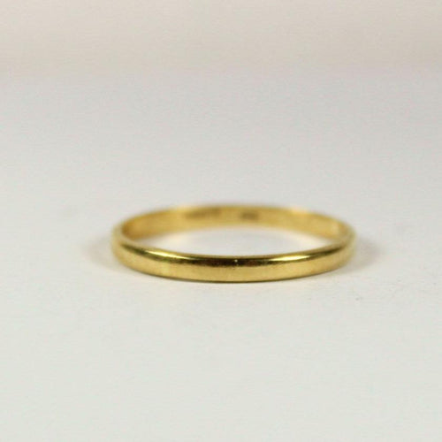 Vintage 18ct Yellow Gold Wedding Band