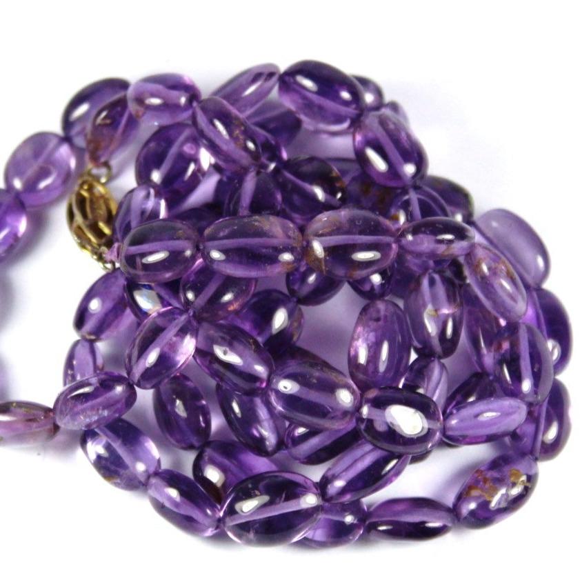 Natural Amethyst Beaded Necklace