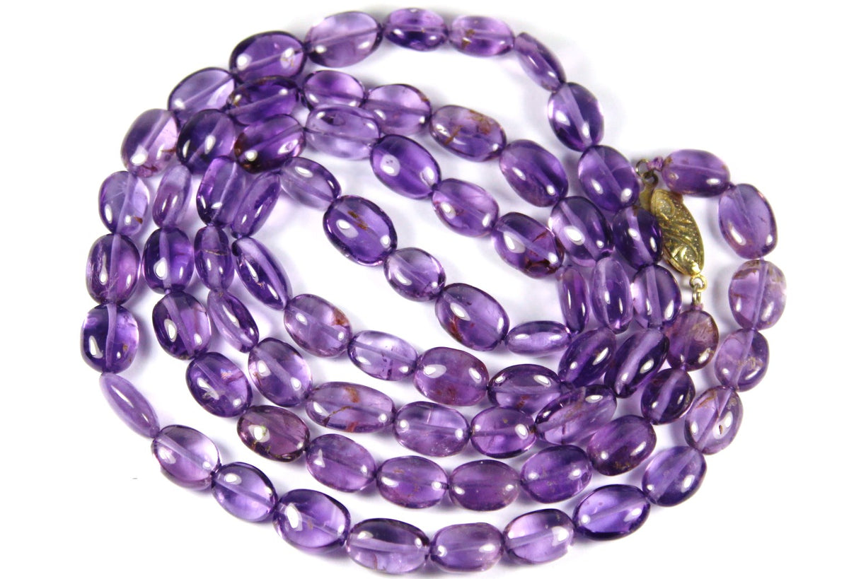 Natural Amethyst Beaded Necklace