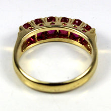 18ct Yellow Gold Ruby Bridge Ring