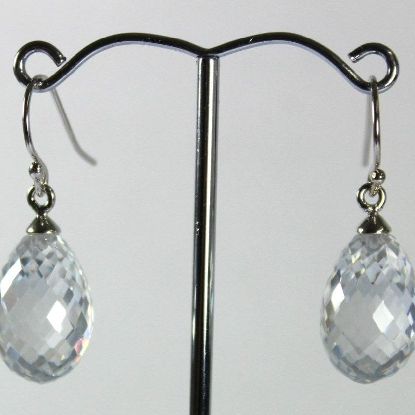 Sterling Silver Crystal Drop Earrings
