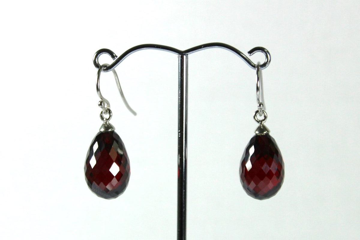 Sterling Silver Crystal Drop Earrings