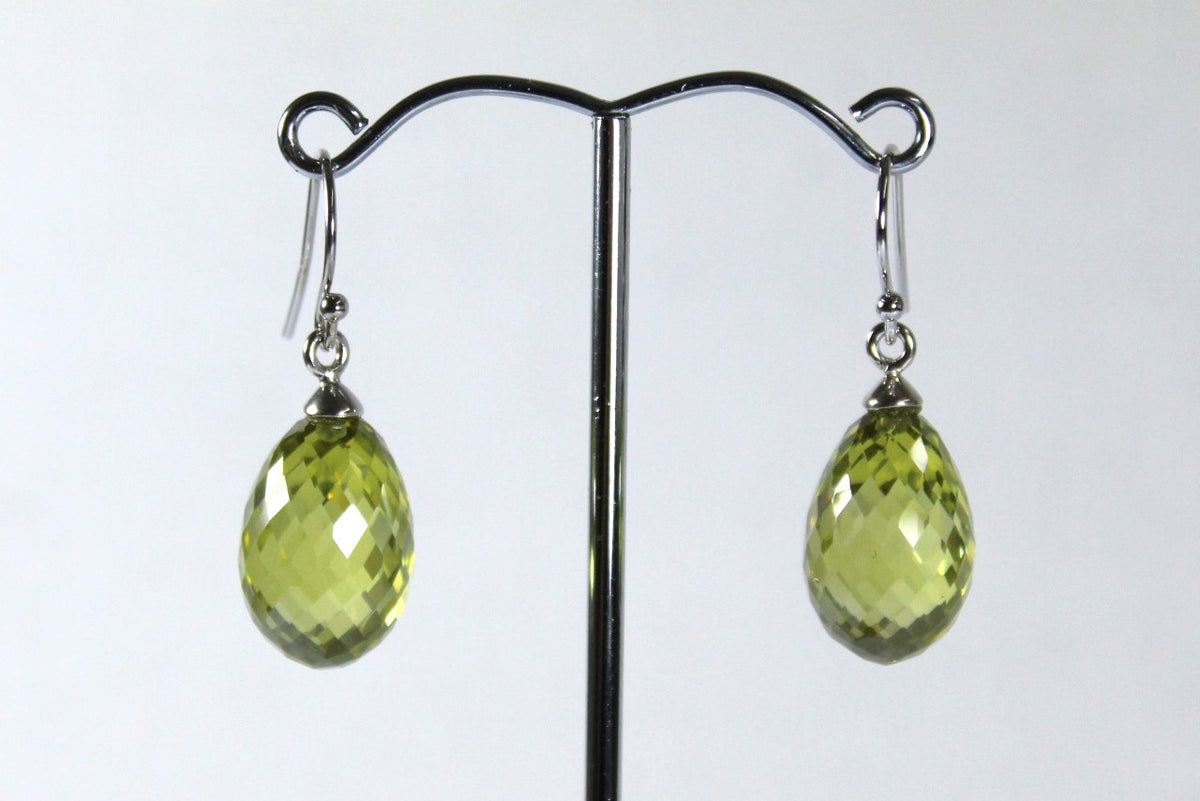 Sterling Silver Crystal Drop Earrings