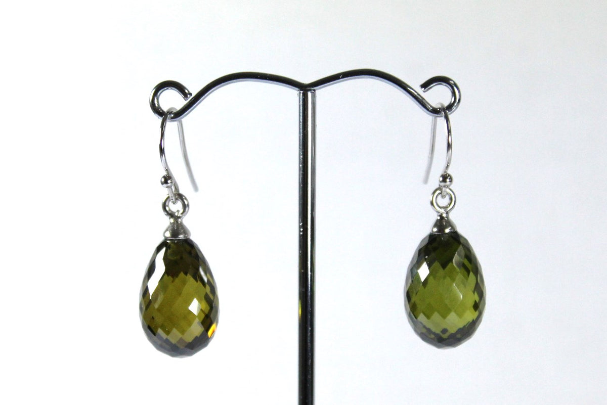 Sterling Silver Crystal Drop Earrings