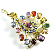 Antique 18ct Yellow Gold Assorted Gemstone Brooch