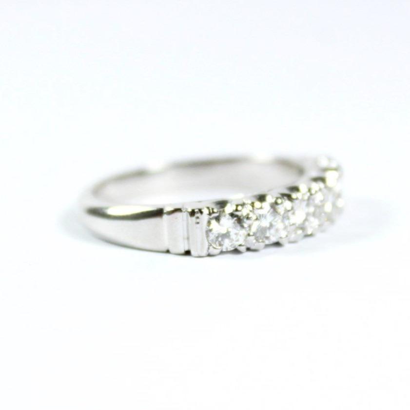 Vintage 18ct White Gold  Diamond Band