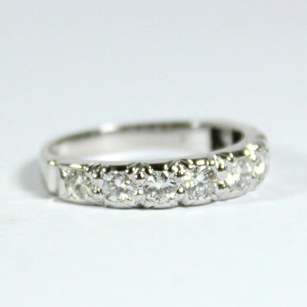 Vintage 18ct White Gold Diamond Band