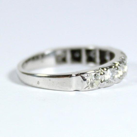 Vintage 18ct White Gold Diamond Band