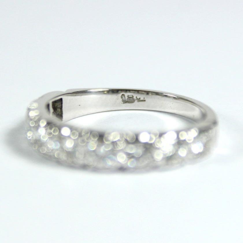Vintage 18ct White Gold Diamond Band